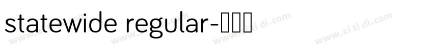 statewide regular字体转换